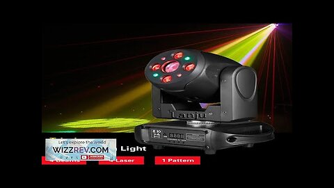 LED Triprism Laser Pattern Light 3in1 RGBW Strobe Rotating DMX Moving Head Review