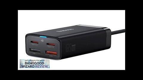 GaN Tech Baseus GaN3 Pro 65W 4-Port USB PD Charger 2USB-A+2USB-C PD Review