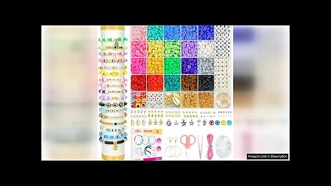 Dowsabel Clay Beads Bracelet Making Kit for Beginner, 5000Pcs Heishi Flat Preppy Review