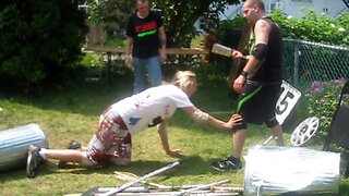 Hair VS Career Match - Nikky Chance (c) VS Swede Savard {CHW Interstate Title} Backyard Wrestling