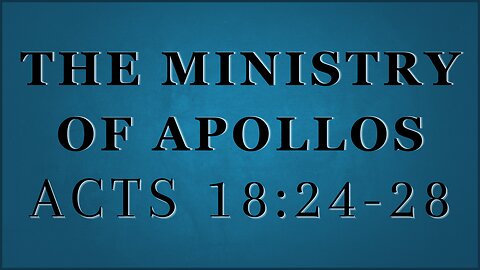 ECF Livestream 01-12-2025 | The Ministry of Apollos | Kevin Salinas | Worship with Kevin Rasmusson.