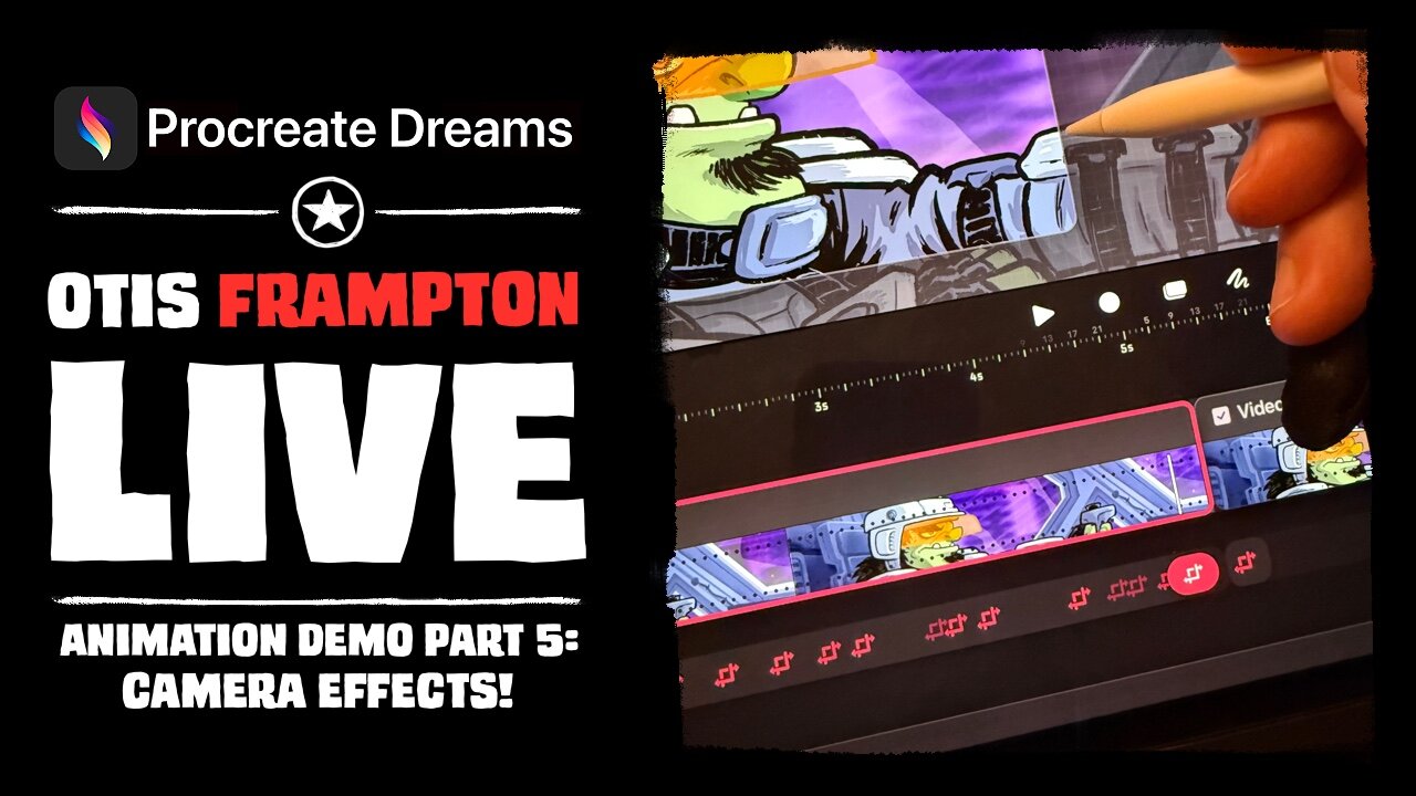 PROCREATE DREAMS Animation Demo - Part 5 - Camera Effects!