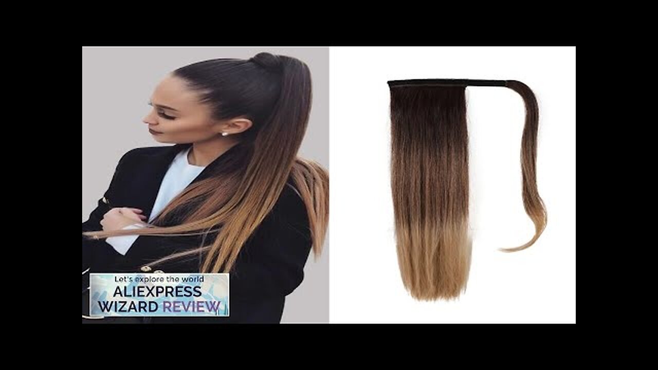 Synthetic Hair Chip-in Hair Extension Pony Tail Wig Heat-Resistant Straight Hair Review