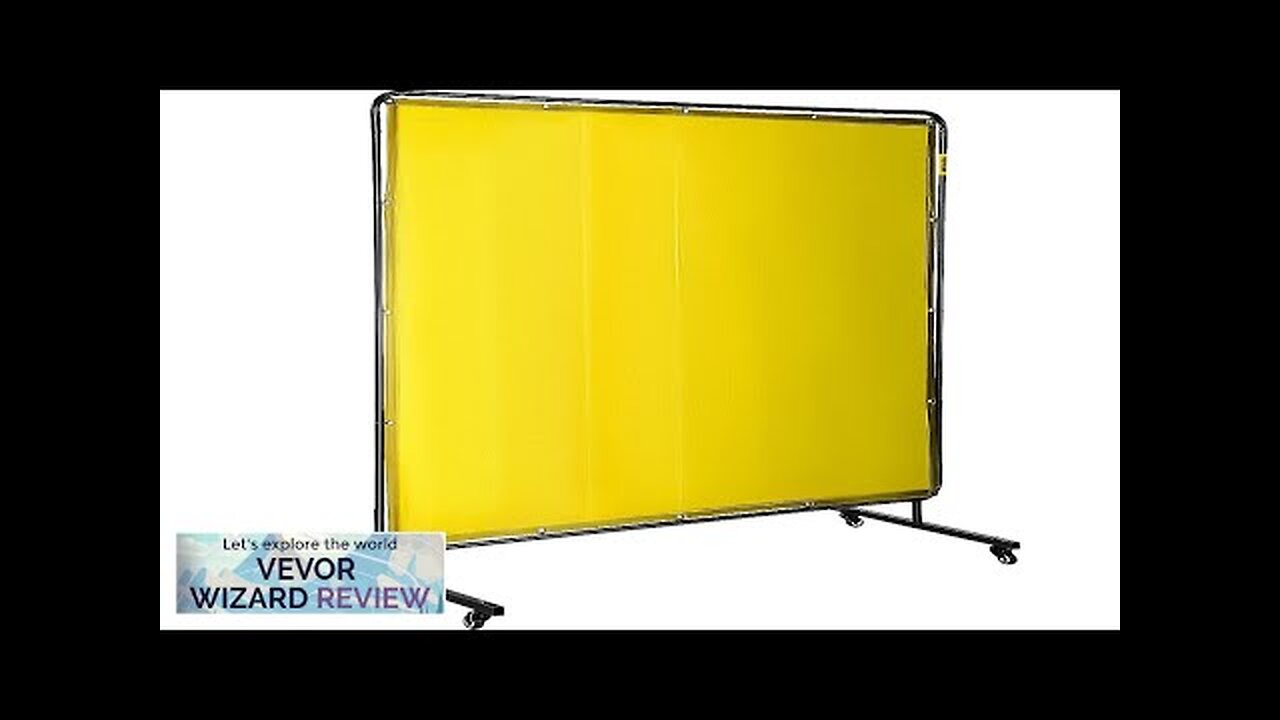 VEVOR Welding Screen with Frame 6' x 6' Welding Curtain with 4 Review