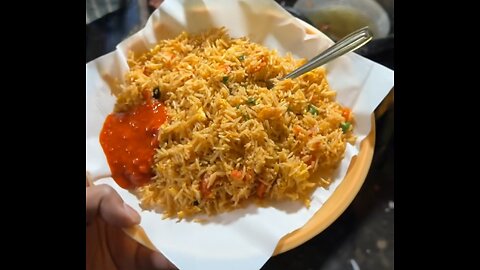 Egg Bhurji Rice Indian Streetfood