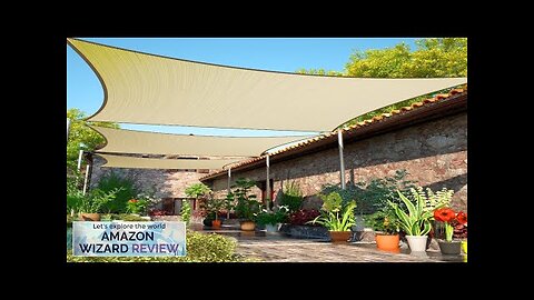 ShadeMart 10' x 20' Beige Sun Shade Sail UPF50 Rectangle Canopy Fabric Review