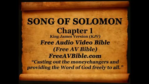 Song of Solomon KJV read along audio bible with piano worship music in the backgrounduwe video