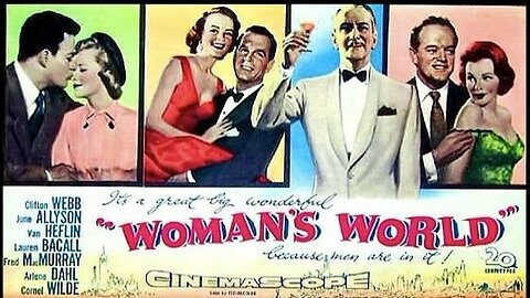 Woman's World (1954 Full Movie) | Dramedy | Lauren Bacall, Fred MacMurray, Cornel Wilde, Clifton Webb, June Allyson, Van Heflin, Arlene Dahl.