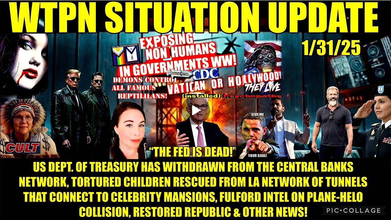 WTPN SIT/UP Fed is dead! children rescued from LA tunnels, Fulford Intel and more.