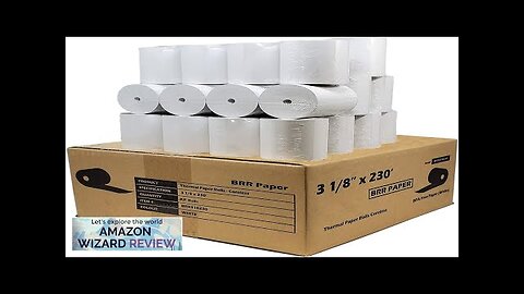 (32 Rolls 55 GSM Coreless) 3 1/8 x 230 Thermal Paper Review