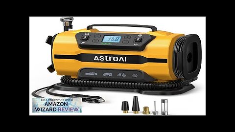 AstroAI Tire Inflator Portable Air Compressor Pump 150PSI 12V DC/110V AC Review