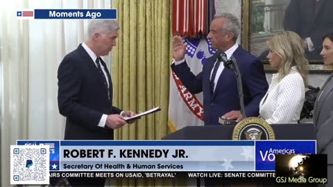 RFK JR IS SWORN IN AS SEC OF HEALTH AND HUMAN SERVICES