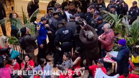 NOW: The "FO" part is happening as multiple arrests are being made at Trump Tower in NYC