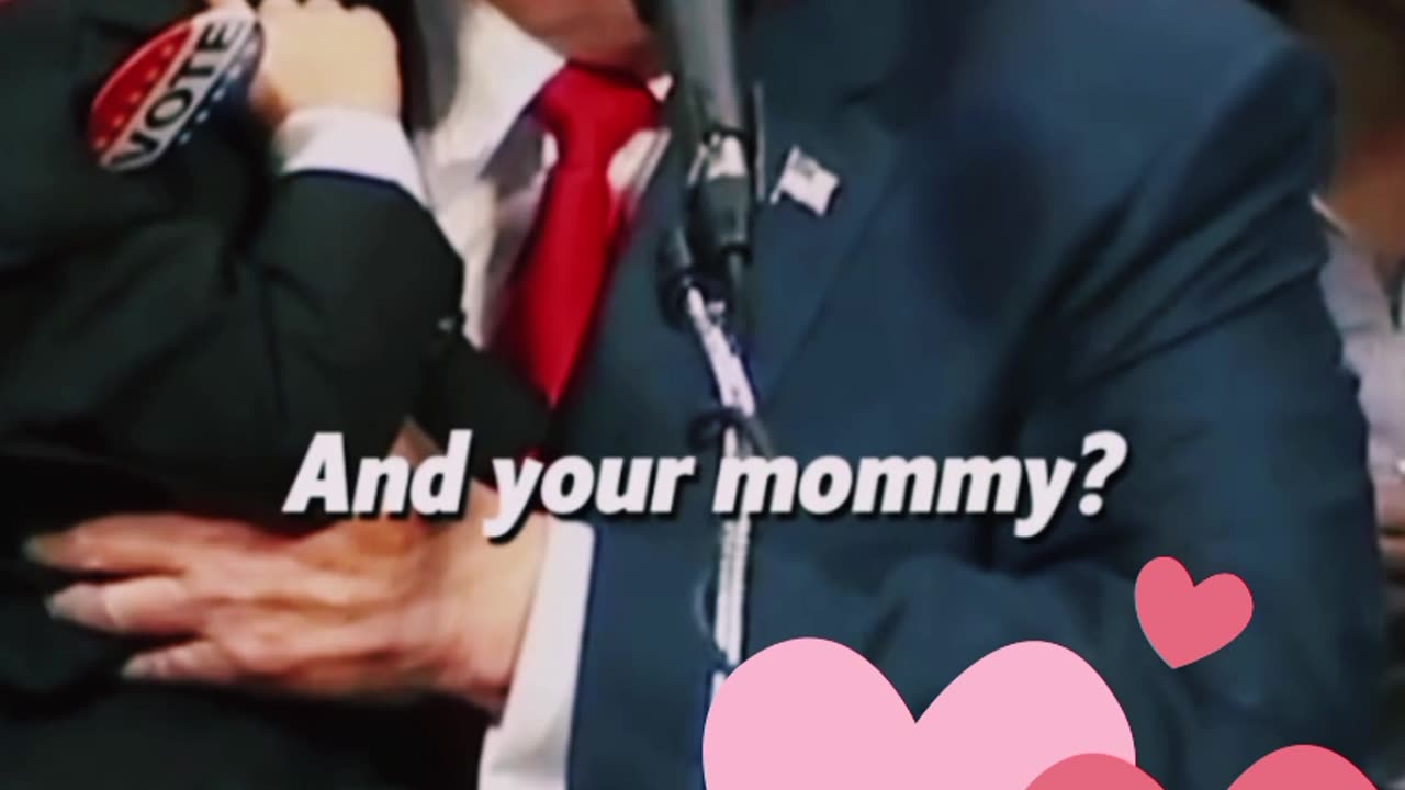 Trump with quiet Kid 🙂🙂🙂