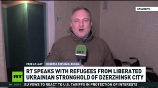 Civilians found in liberated Dzerzhinsk as Russian forces secure the city