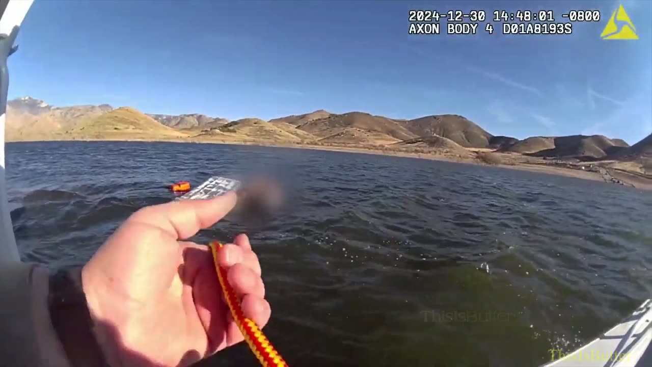 Kern County Sheriffs releases footage of 2 person rescue after boat capsizes in Lake Isabella