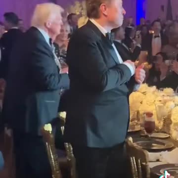 What do you notice in this video of Trump and Musk at last night’s New Year’s Eve party ?