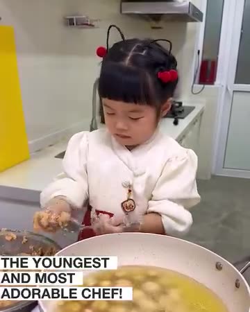 Have you seen a more adorable chef.‍