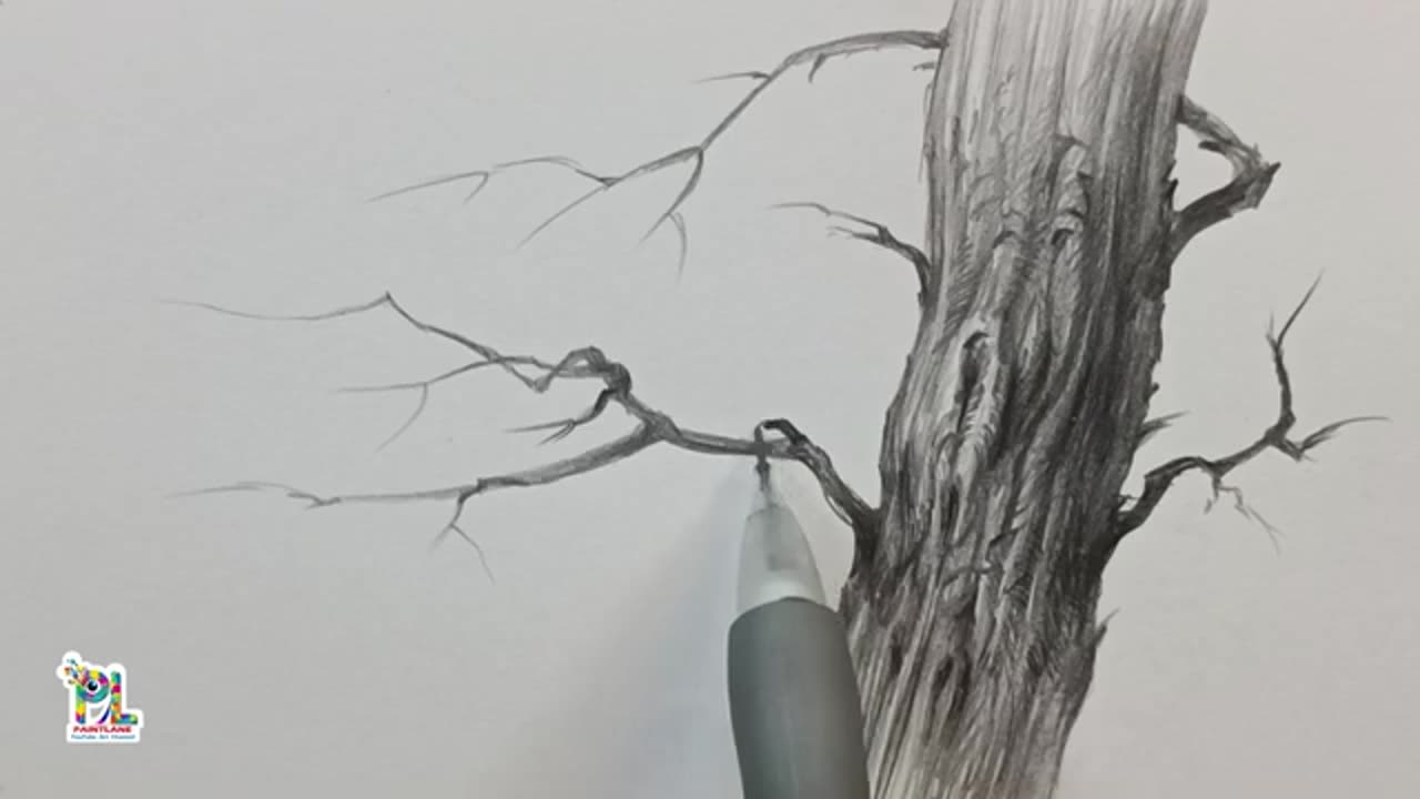 How to draw Tree Branches Art