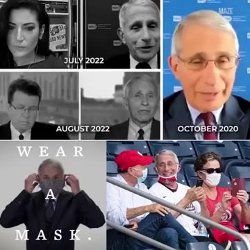 FAUCHI AKA FAUL SHIT CLAIMS S/HE NEVER TOLD ANYONE TO LOCKDOWN THE LYING SNAKE