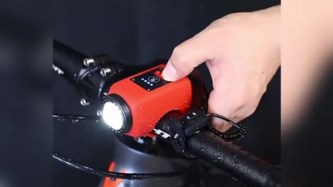 Rechargeable Battery Waterproof Bicycle Light with Horn