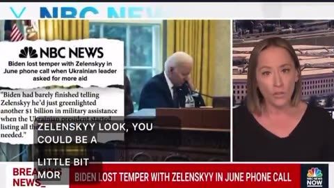 In 2022 NBC reported that Joe Biden lost his temper with Zelensky