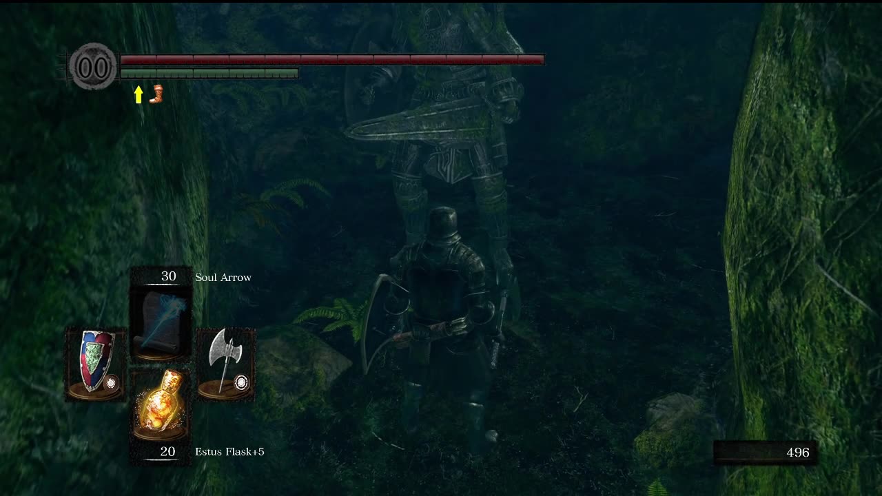 Dark Souls Remastered | Wolf Ring location in Darkroot Garden, starting from hidden bonfire