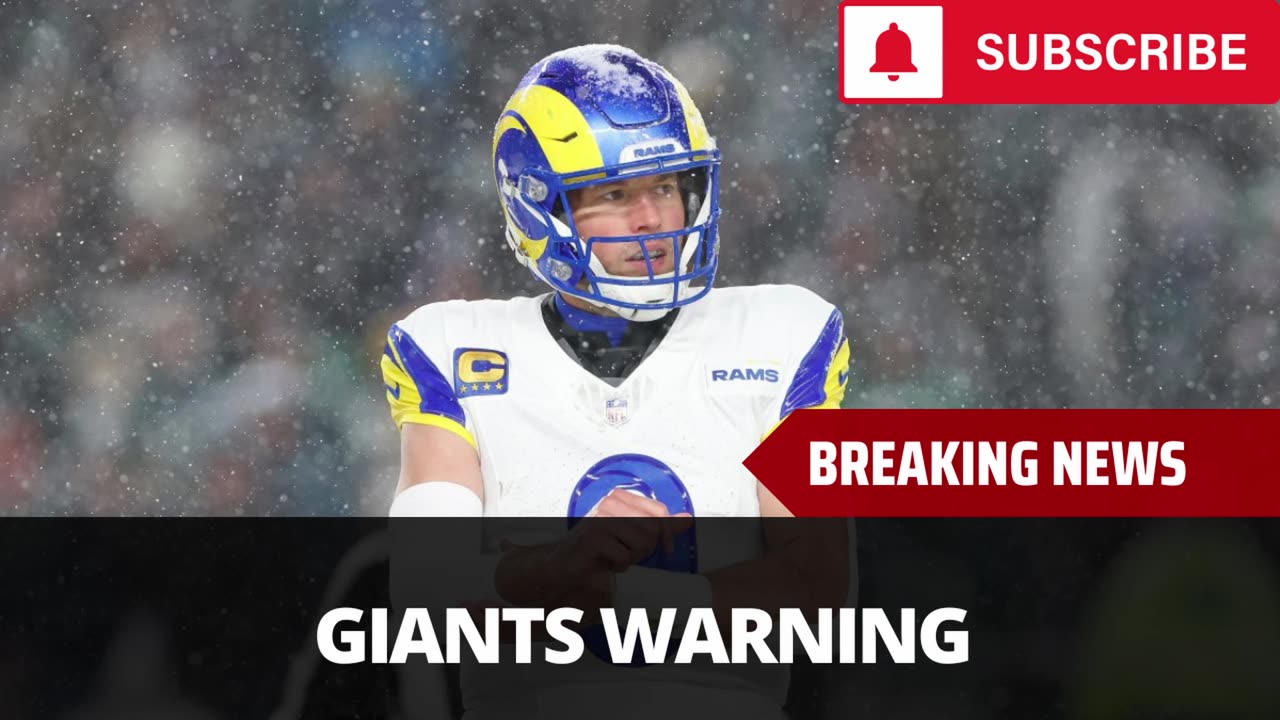 Ex NFL Coach Issues Stafford Giants Warning