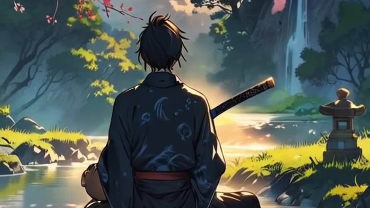 Zen of the Blade 🌅⚔️ – A Samurai’s Sunrise Meditation