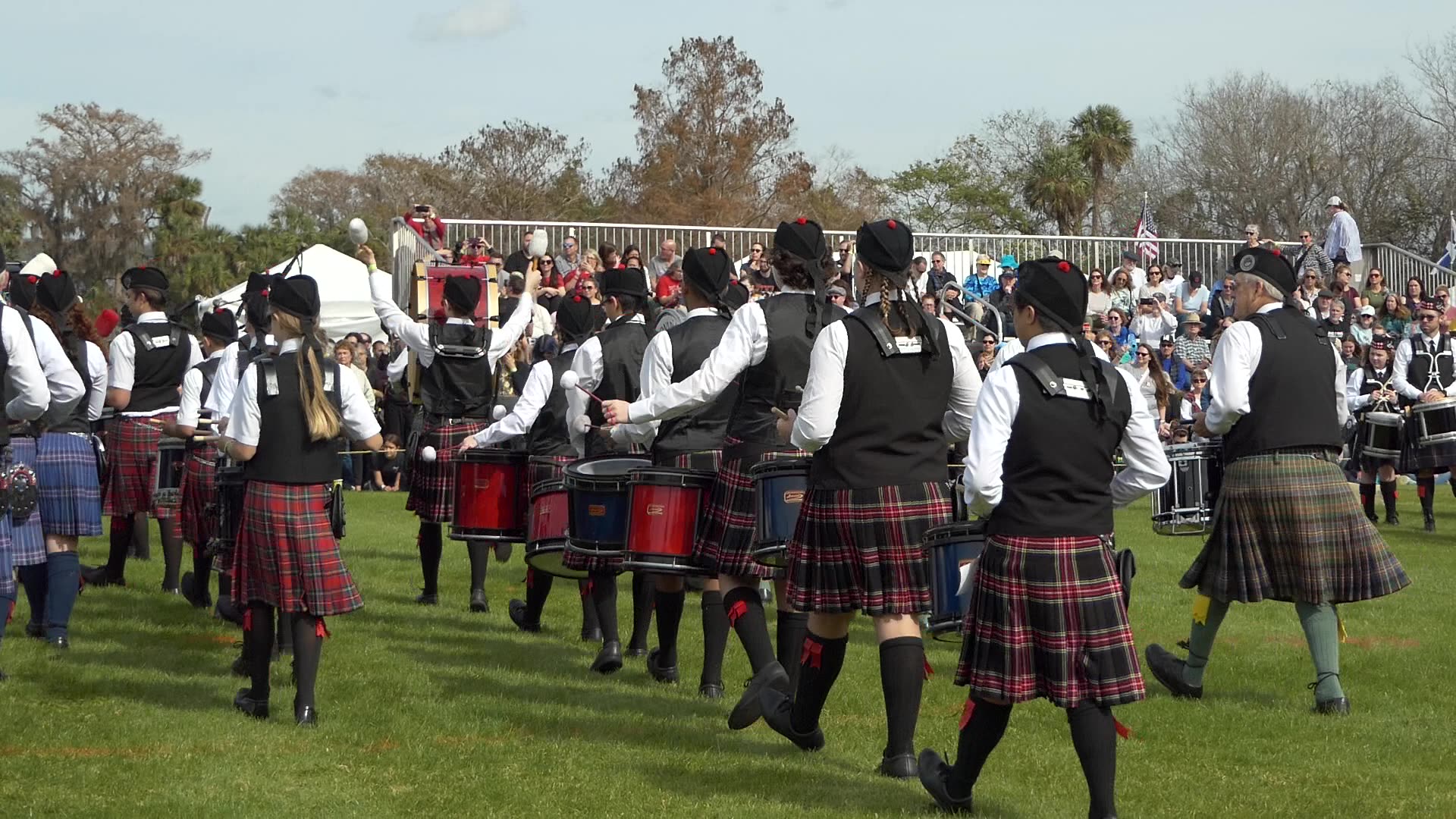 2025 47th Central Florida Scottish Highland Games Massed Pipe Band