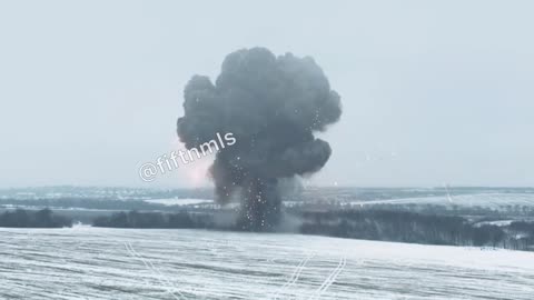 Massive Explosion! Russians Remotely Detonated a Kamaz Truck Packed Full of Explosives