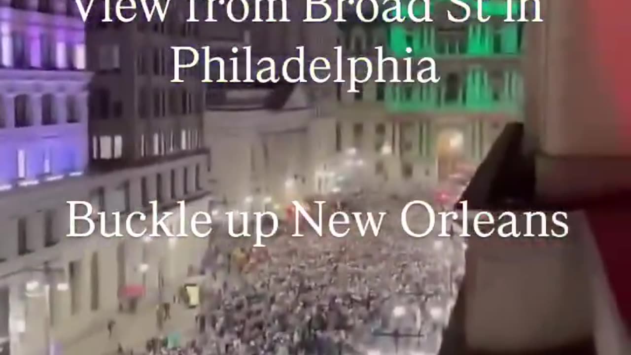 VISUALS FROM BROAD ST IN PHILADELPHIA, BUCKLE UP NEW ORLEANS