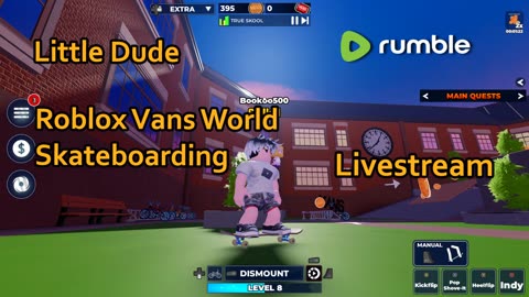 Roblox Vans Skateboarding & Fortnite // LittleDude