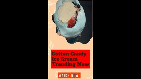 Cotton Candy with Ice Cream who wants a bite?