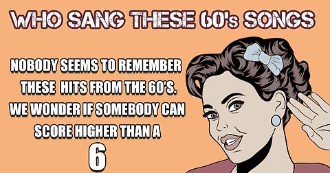 Try scoring a 6+ in this 60s quiz