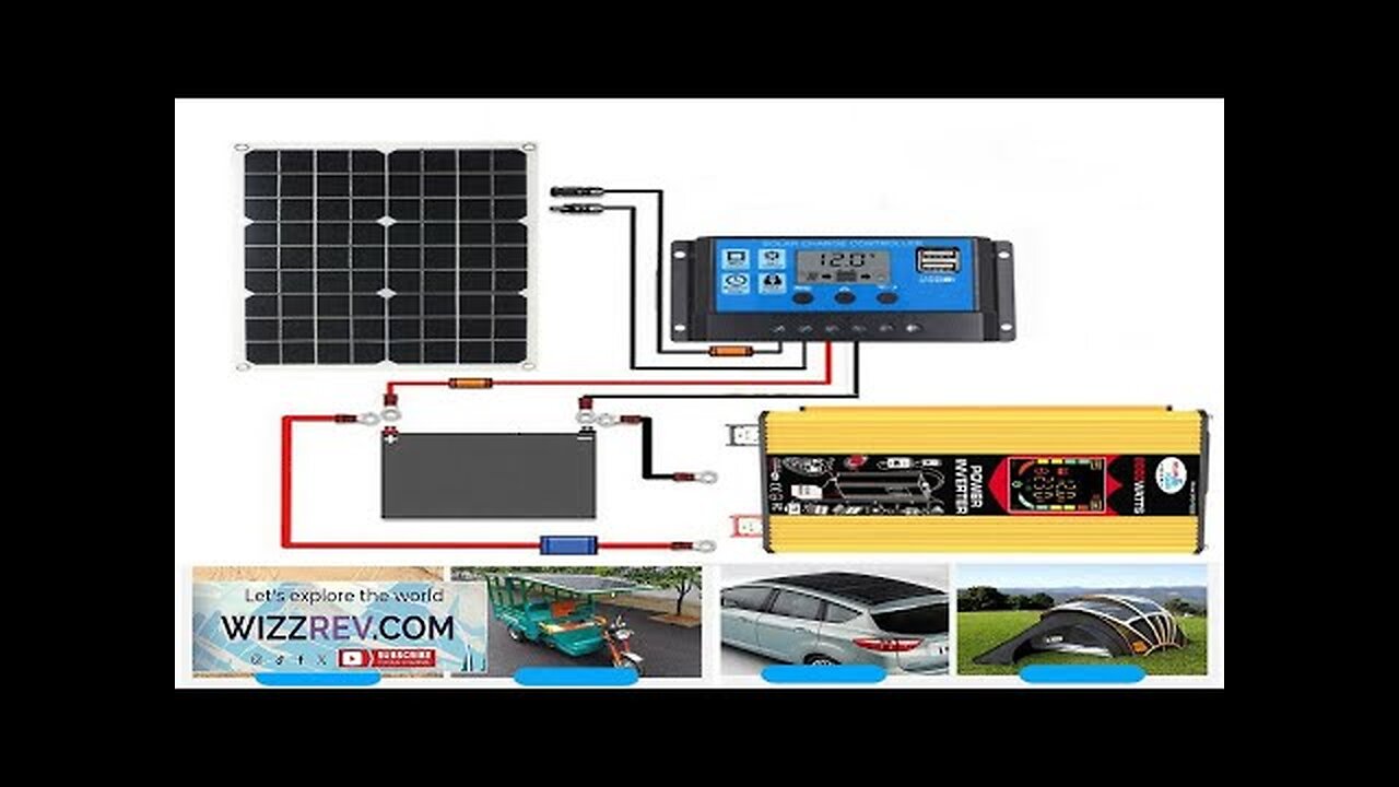 6000W DC 12V To AC 110V/220V Intelligent Screen Solar Power Inverter 18V Review