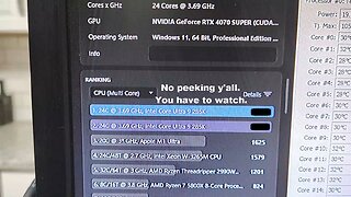 S15E17 - AI and The Beast's Prelim Performance (XTU, Cinebench, and temps)