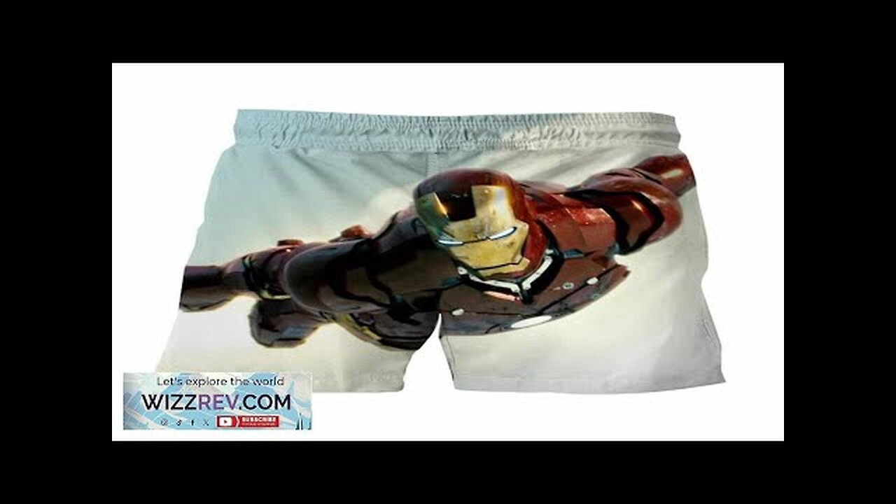 Marvel Iron Man Superhero Flying Dope 3D Print Boardshorts Review