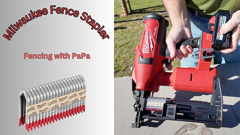 Milwaukee fence stapler. Fencing just got easier.