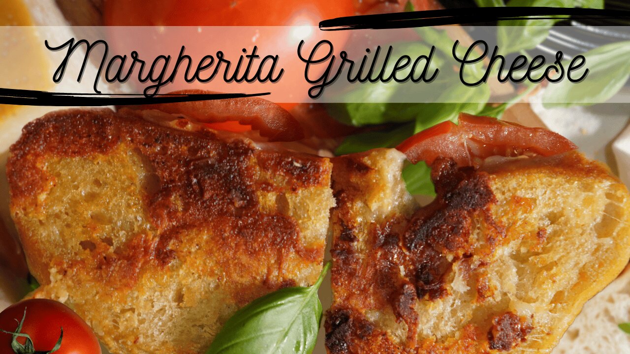 Irresistible Margherita Grilled Cheese Recipe | Crispy, Cheesy, & Full of Flavor