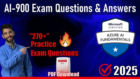 AI-900 |📋Microsoft Azure AI Fundamentals Exam Questions & Answers🔥| 2025