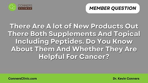 Are New Supplements, Topicals, And Peptides Effective For Cancer?