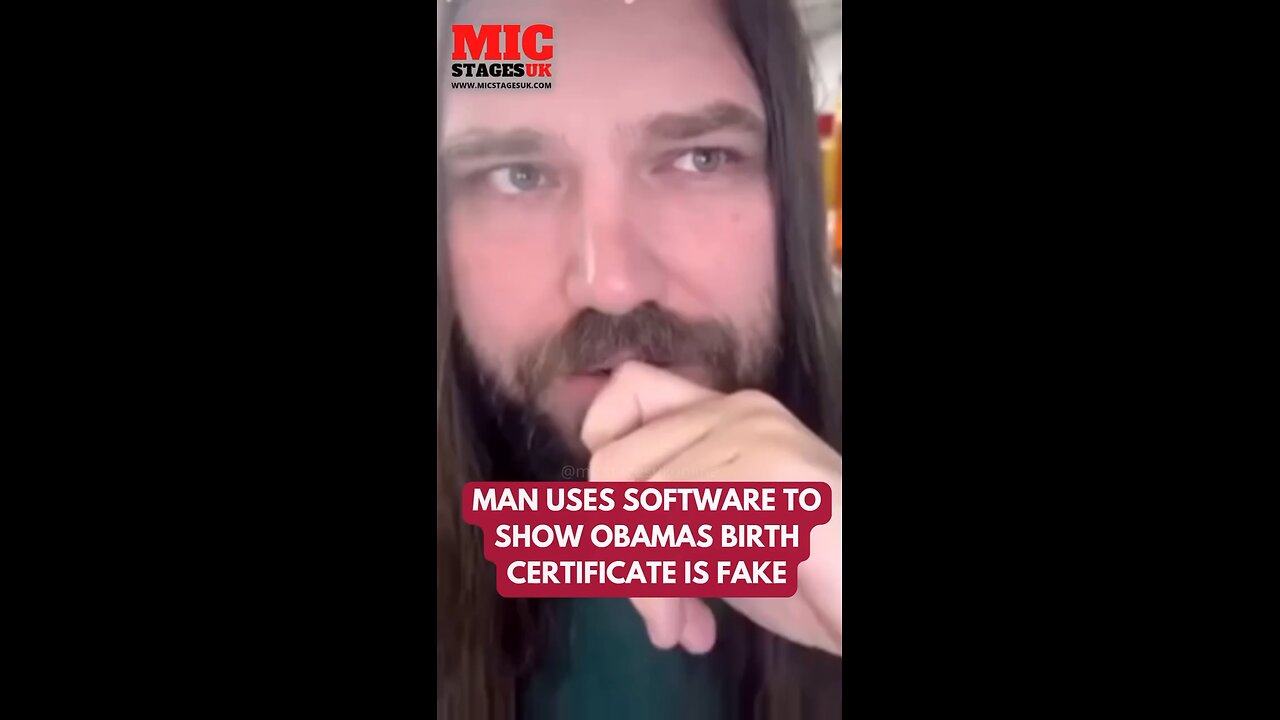 MAN USES SOFTWARE TO SHOW OBAMAS BIRTH CERTIFICATE IS FAKE