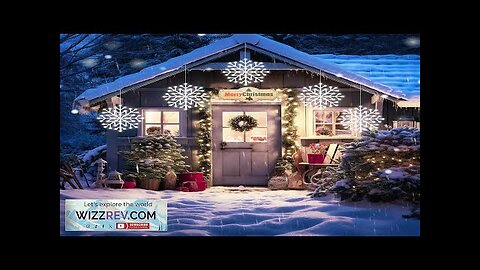 Christmas Snowflake Icicle Lights Outdoor Plug-in 10.5ft 5 Drops 240LED Snowflake Review