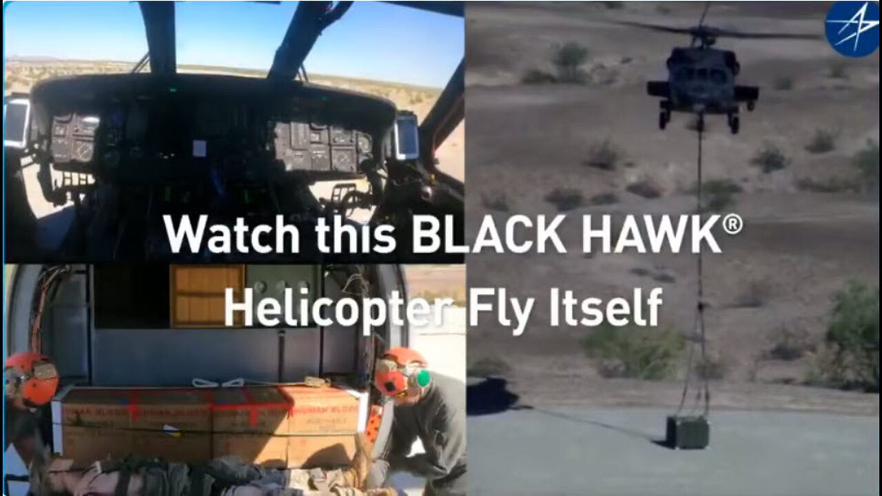 BLACKHAWK HELO CAN FLY ITSELF!