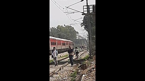 careless railway crossing train stop