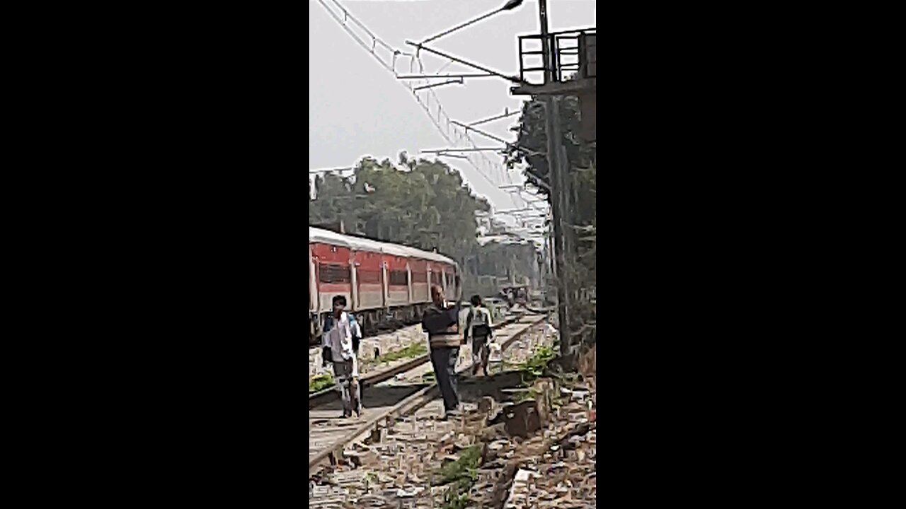 careless railway crossing train stop