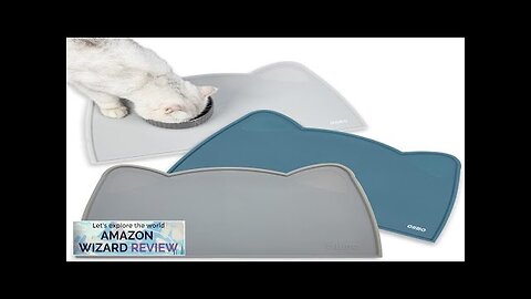 OHMO Silicone Pet Feeding Mat Dark Grey 18 x 9.8'' Waterproof Anti-slip Review