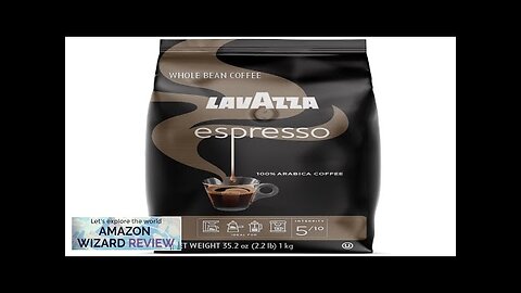 Lavazza Espresso Whole Bean Coffee Blend Medium Roast 2.2 Pound Bag (Packaging Review