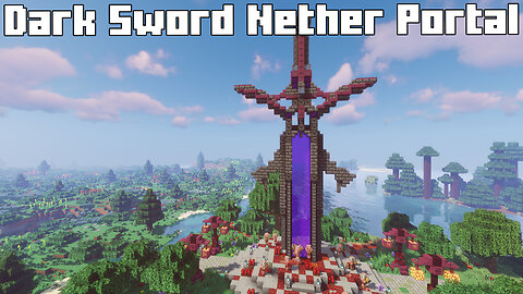 Minecraft Dark Sword Nether Portal - Sinister Passage to the Nether